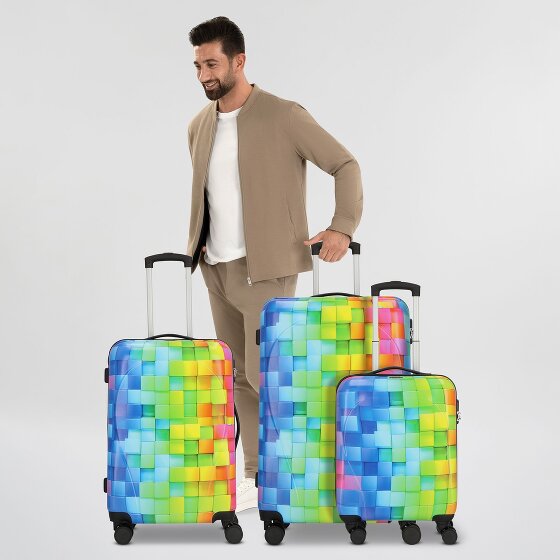 Nowi Santa Cruz 4 ruote Set di valigie 3 pezzi