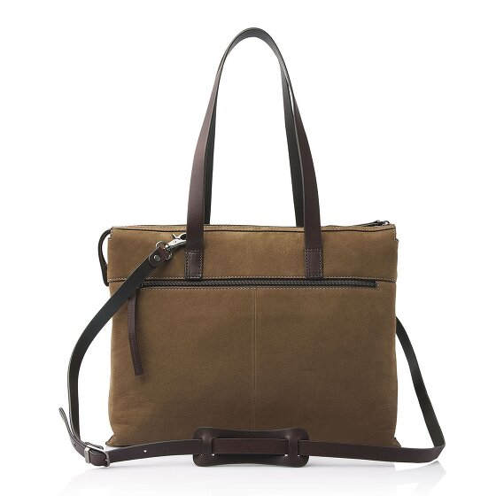 Castelijn & Beerens Nubuck Borsa a tracolla Pelle 40 cm Scomparto per laptop Castelijn & Beerens Nubuck Borsa a tracolla Pelle 40 cm Scomparto per laptop
