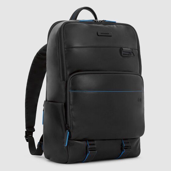 Piquadro Blue Square Revamp Zaino da lavoro Protezione RFID Pelle 43 cm Scomparto per laptop