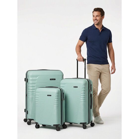 Farmhood Eco Edition 4 ruote Set di valigie 3 pezzi espandibile