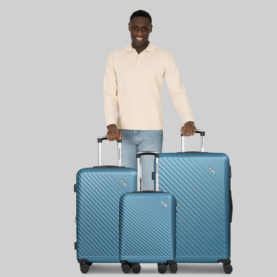 Check.In Paradise 2.0 4 ruote Set di valigie 3 pezzi con piega di espansione