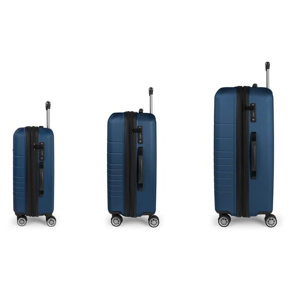 Gabol Escape 4 ruote Set di valigie 3 pezzi espandibile