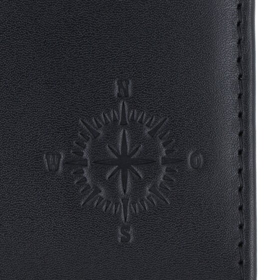 oxmox Leather Portafoglio Protezione RFID Vera Pelle 11 cm