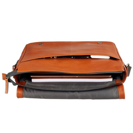 Leonhard Heyden Hamburg Messenger in pelle 38 cm Scomparto per laptop