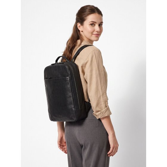 Jost Glasgow Zaino da giorno Protezione RFID Vera Pelle 44 cm Vano porta PC