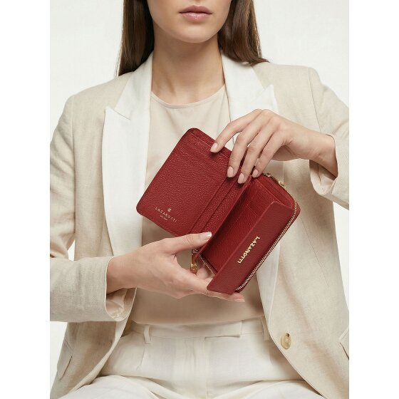 Lazarotti Portafoglio Bologna in pelle con chiusura a zip, 12 cm