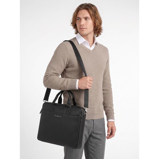 bugatti Valencia Valigetta Vera Pelle 40 cm Vano porta PC