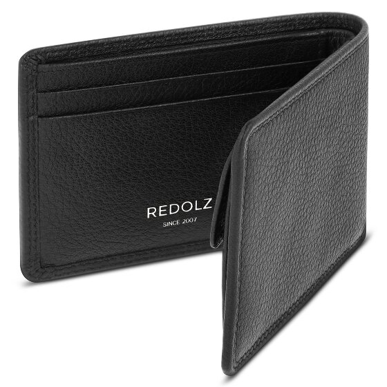 Redolz Leather Essentials QF: portafoglio piccolo in pelle con protezione RFID, 10,5 cm
