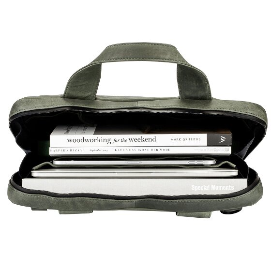 Leonhard Heyden Cartella in pelle Hague 38 cm Scomparto per laptop