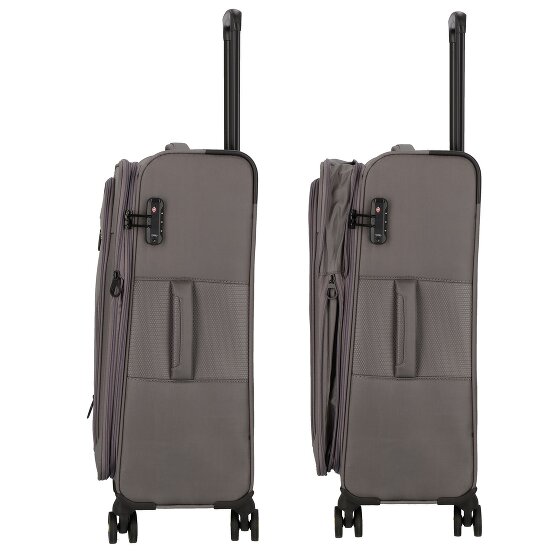 d&n Travel Line 9704 4 ruote Set di valigie 3 pezzi con piega di espansione