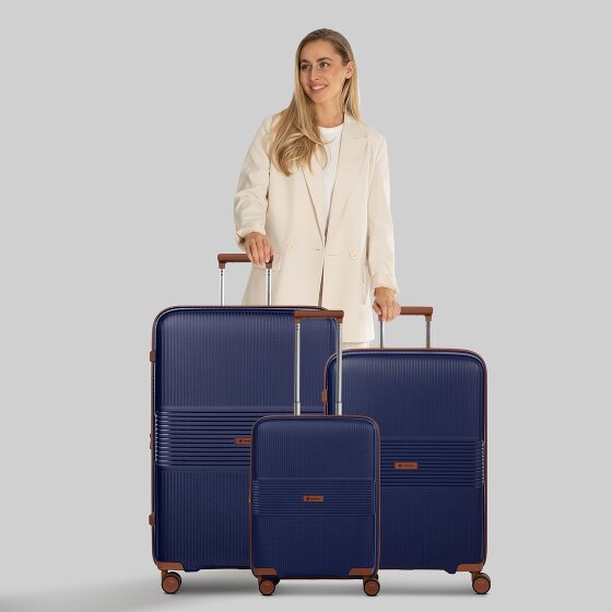 Farmhood Eco Edition 02 4 ruote Set di valigie 3 pezzi con piega di espansione