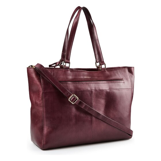 Burkely Fine Florence Borsa shopper Vera Pelle 36 cm Vano porta PC