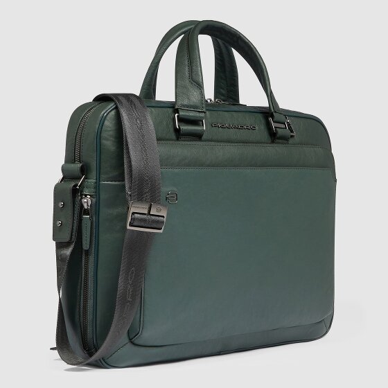 Piquadro Black Square Valigetta Pelle 40 cm Scomparto per laptop