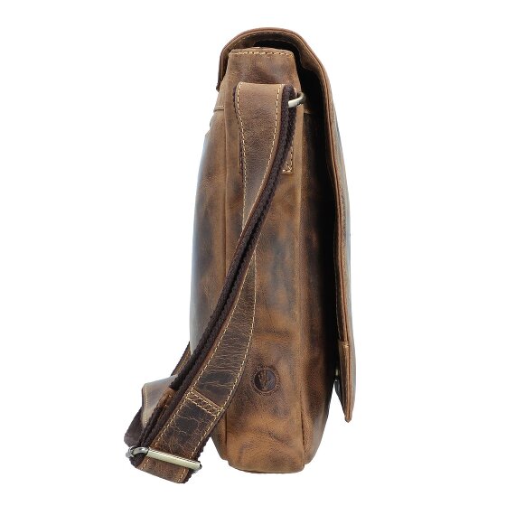 Greenburry Messenger vintage con scomparto per laptop da 39 cm
