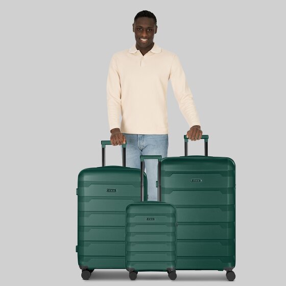 d&n South Dakota 4 ruote Set di valigie 3 pezzi con piega di espansione