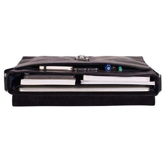 Leonhard Heyden Messenger Bergamo in pelle 38 cm Scomparto per laptop