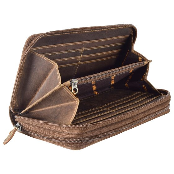Greenburry Portafoglio vintage in pelle 20 cm