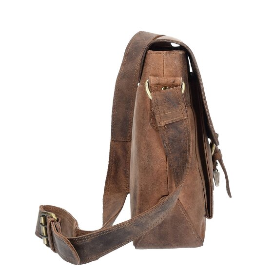 Harold's Messenger antico 32 cm in pelle Scomparto per laptop