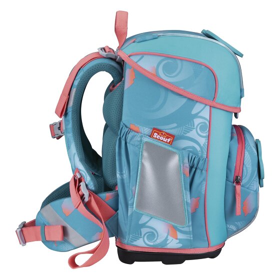 Scout Neo Exklusiv Safety Light Set di borse per la scuola 5 pezzi