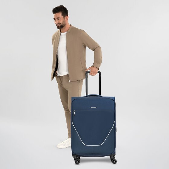 Stratic taska Trolley a 4 ruote M 65 cm con piega a espansione