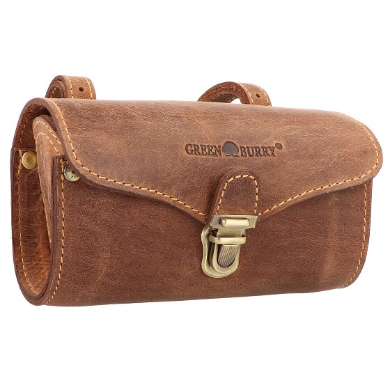 Greenburry Borsa da bicicletta originale vintage in pelle 17 cm