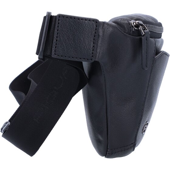 Piquadro Marsupio quadrato nero in pelle 31 cm