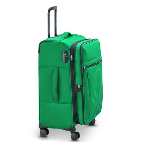 Delsey Paris x United Colors of Benetton Colour Bock Trolley a 4 ruote da 67 cm con piega elastica