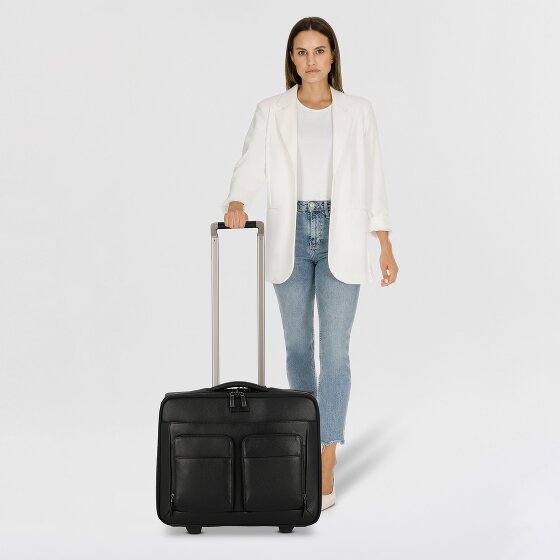 Piquadro Modus Special 2 ruote Carrello business Pelle 44 cm Scomparto per laptop