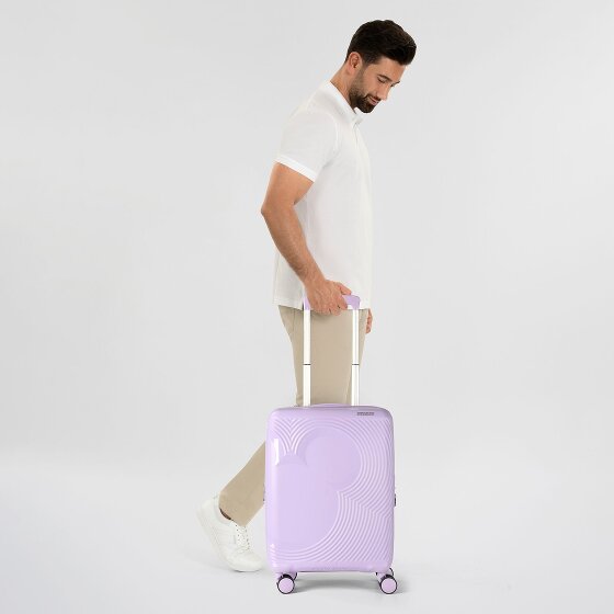 American Tourister Mickey Magic 4 ruote Carrello della cabina 55 cm con piega di espansione