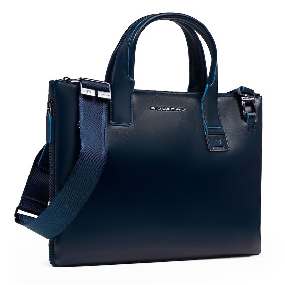 Piquadro Blue Square Borsa shopper Pelle 38 cm Scomparto per laptop con piega di espansione