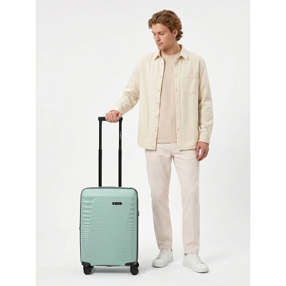 Farmhood Straw Edition 4 ruote Trolley cabina 55 cm espandibile