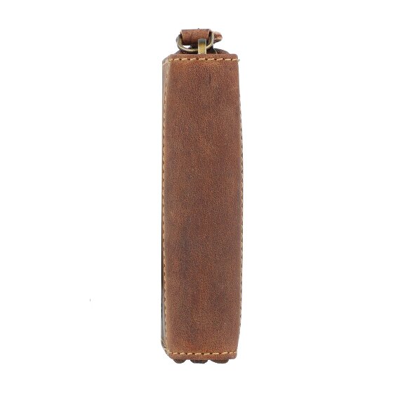 Greenburry Porta carte di credito vintage RFID in pelle 7,5 cm