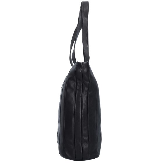 Greenland Nature Borsa Shopper in nappa nera in pelle 37 cm