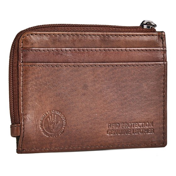 Greenburry Newport Custodia per carta di credito Protezione RFID Vera Pelle 10.5 cm
