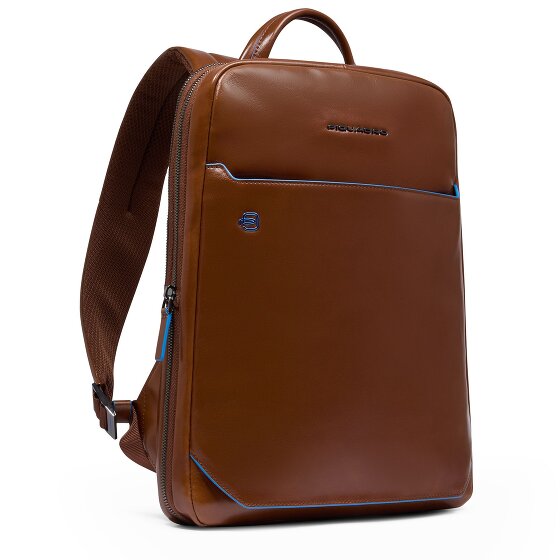 Piquadro Blue Square Zaino da giorno Protezione RFID Pelle 37 cm Scomparto per laptop