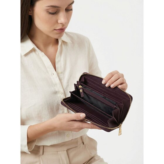 Lazarotti Portafoglio Bologna XL con zip in pelle 19 cm