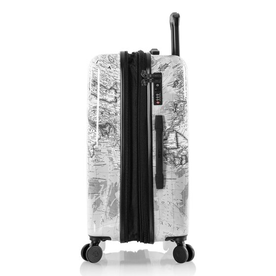 Heys Black Camo 4 ruote Set di valigie 3 pezzi con piega di espansione