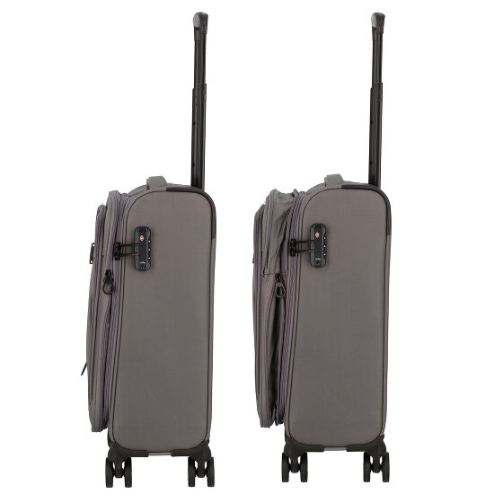 d&n Travel Line 9704 4 ruote Carrello della cabina S 55 cm con piega di espansione