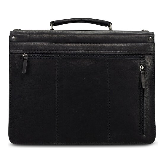 Jost Glasgow Valigetta Protezione RFID Vera Pelle 40 cm Vano porta PC
