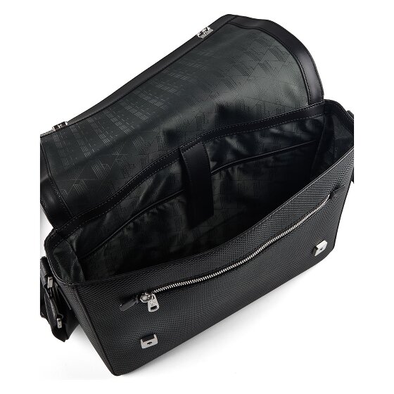 Lacoste Chantaco Cartella Messenger Vera Pelle 35 cm