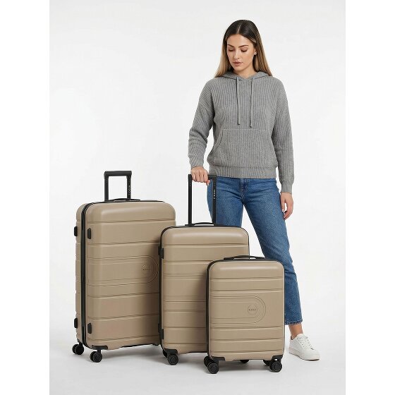 Redolz Essentials 11 4 ruote Set di valigie 3 pezzi con piega di espansione
