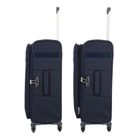Samsonite Citybeat 4 ruote Set di valigie 3 pezzi con piega di espansione