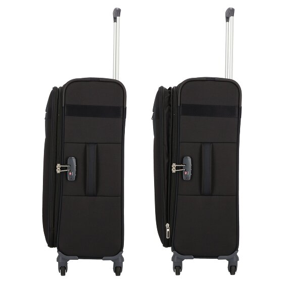 Samsonite Citybeat 4 ruote Set di valigie 3 pezzi con piega di espansione