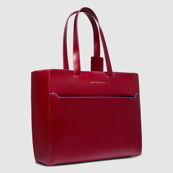 Piquadro Blue Square Borsa shopper Vera Pelle 40 cm