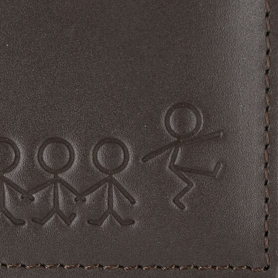 oxmox Leather Portafoglio Protezione RFID Vera Pelle 11 cm