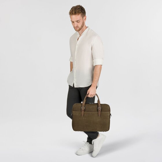 Castelijn & Beerens Nubuck Valigetta Pelle 41 cm Scomparto per laptop