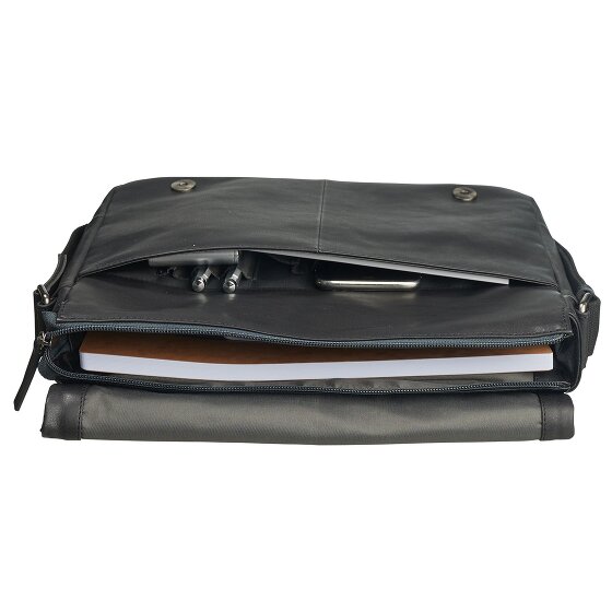 Leonhard Heyden Hamburg Messenger in pelle 32 cm Scomparto per laptop