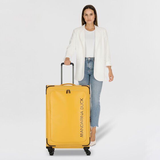 Mandarina Duck Eco Coated 4 ruote Carrello L 78 cm con piega di espansione