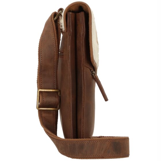 Greenland Nature Borsa a tracolla in pelle naturale combinata 26 cm
