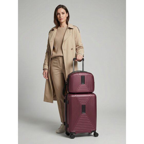 Redolz Set di valigie Essentials 14 2 pezzi trolley da cabina con piega elastica e beauty case